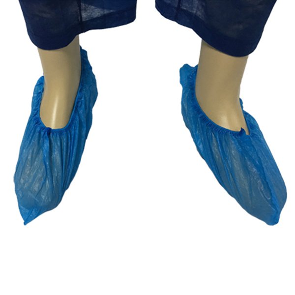 غطاء أحذية CPE مقاوم للماء مضاد للانزلاق غطاء حذاء بلاستيكي يمكن التخلص منه