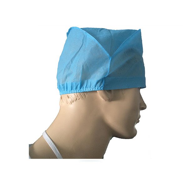 غطاء رأس طبي يمكن التخلص منه غير منسوج مع Covid-19 مرن
