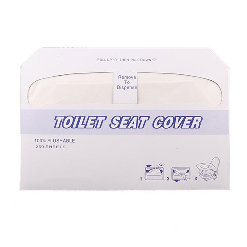 غطاء مقعد المرحاض ورقة يمكن التخلص منها للسفر قابلة للتحلل