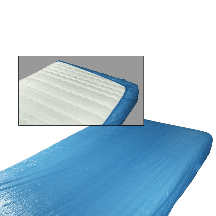CPE مرتبة / غطاء سرير يمكن التخلص منها مقاوم للماء مع شريط مطاطي