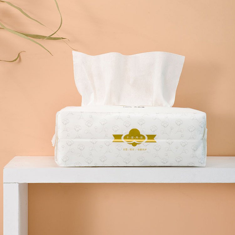 منشفة قطنية ناعمة يمكن التخلص منها للاستخدام اليومي مع منشفة وجه جافة ورطبة ذات استخدام مزدوج