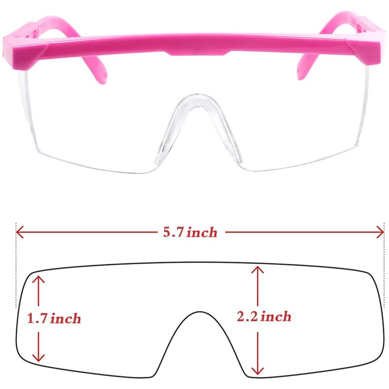 نظارات السلامة نظارات واقية نظارات واضح سبلاش يندبروف الغبار نظارات التفاف حول العدسة