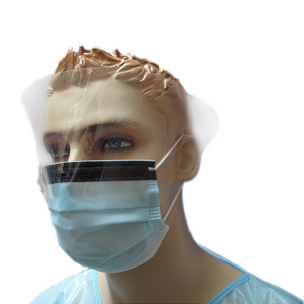 قناع جراحي مضاد للتوهج Eyeshield مقاوم للسوائل مع رغوة خالية من الضباب